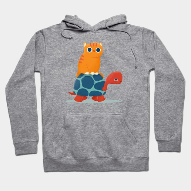 Fat Cat Turtle Hoodie by jayf23